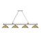 Z-Lite Cordon 4 Light Billiard, Brushed Nickel & Rubbed Brass 2306-4BN-SRB - alternate 5